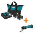 Makita 18V LXT Akku-Starter-Set, 5.0Ah, inkl. Ladegerät und Multitool