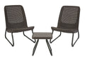 Keter Rio 3-teiliges Gartenmöbel-Set, Kunststoff-Rattan