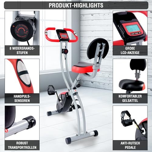 Ultrasport F-Bike 350B, klappbarer Heimtrainer