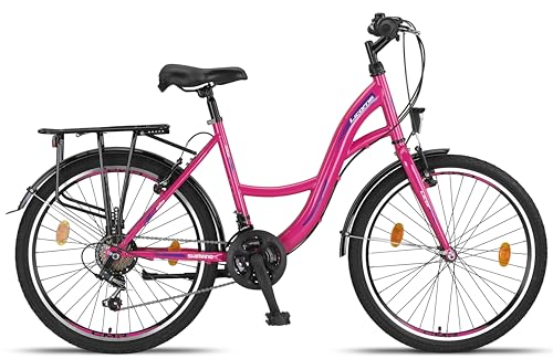 Licorne Bike Stella Cityfahrrad, 21-Gang, verschiedene Größen