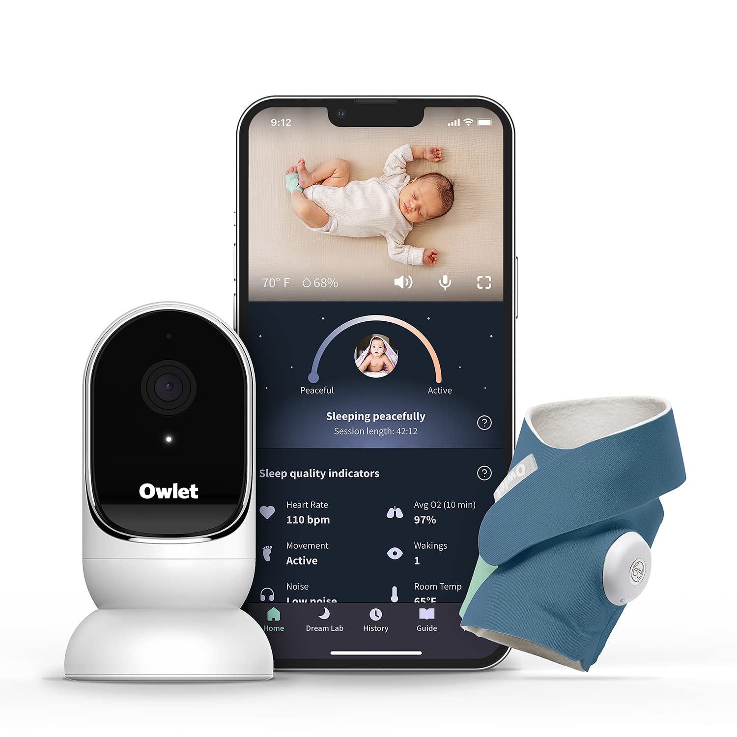 Owlet Dream Duo Smart Babyphone mit Schlafüberwachung