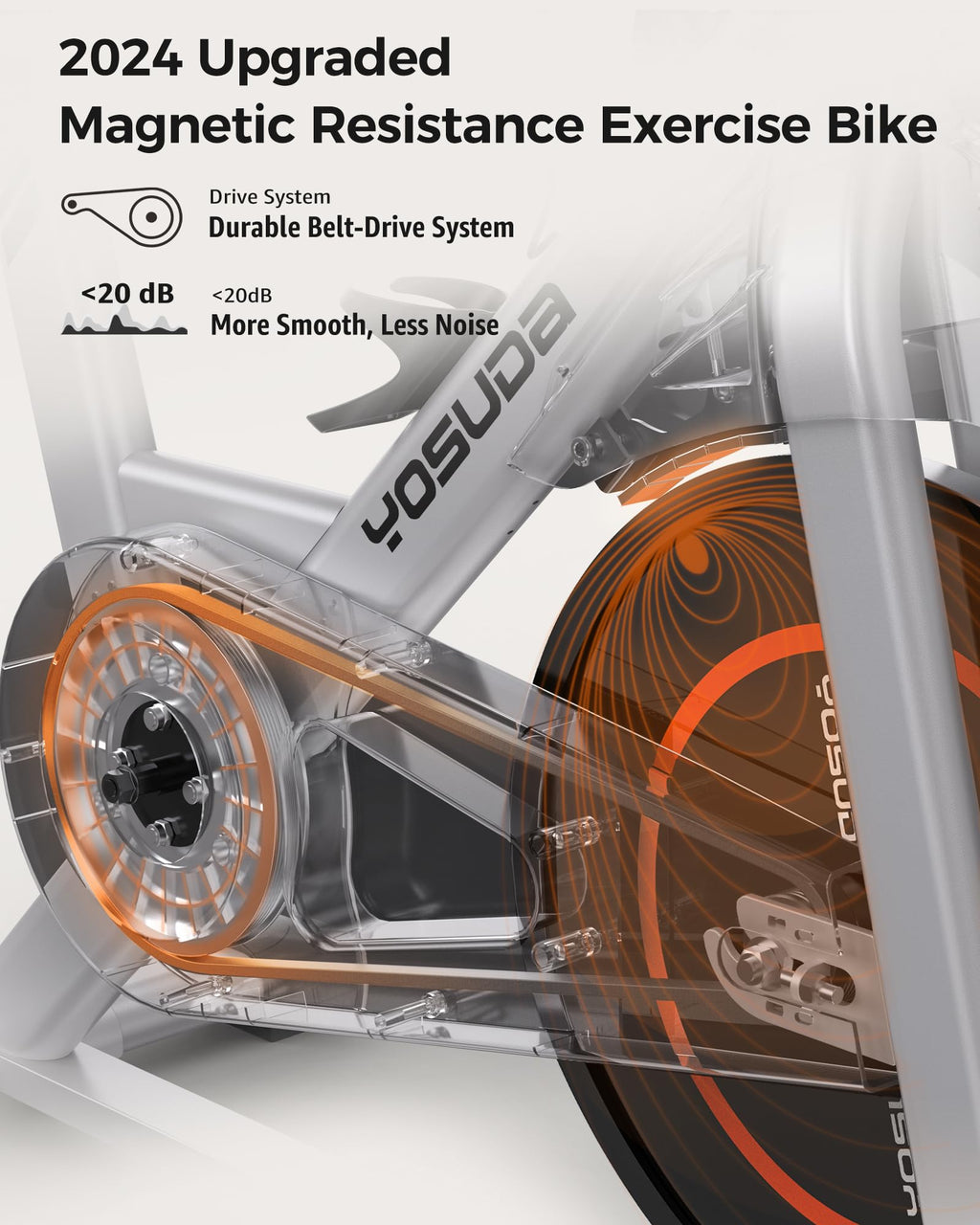 YOSUDA Indoor Cycling Fahrrad, magnetisch