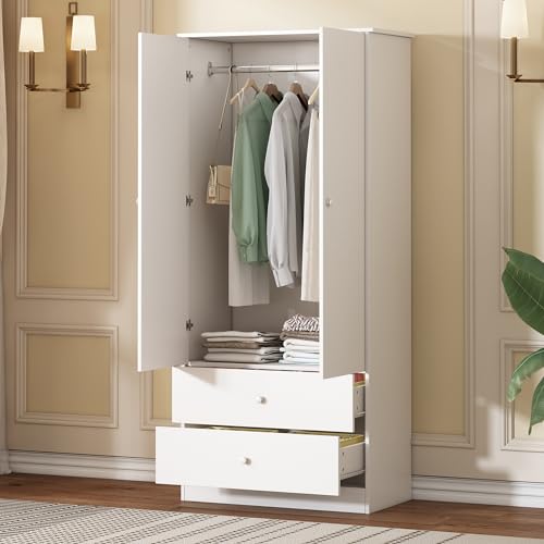 HAIN E W Kleiderschrank, 2 Türen, mit Kleiderstange