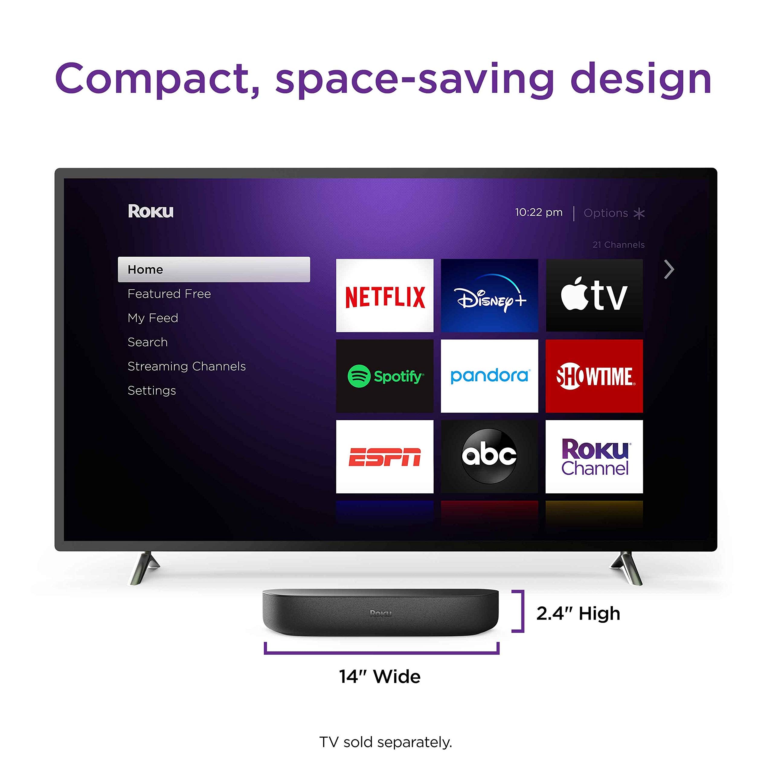 4K HDR Streaming Device & Premium Roku Soundbar