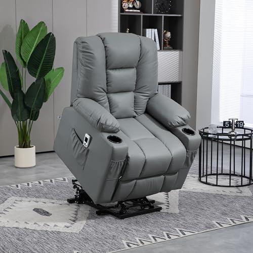 HOMCOM Massagesessel mit USB-Anschluss, Fernbedienung