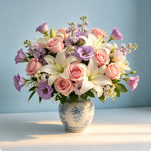 Viellgarden Elegant Blooms Fresh Flower Bouquet