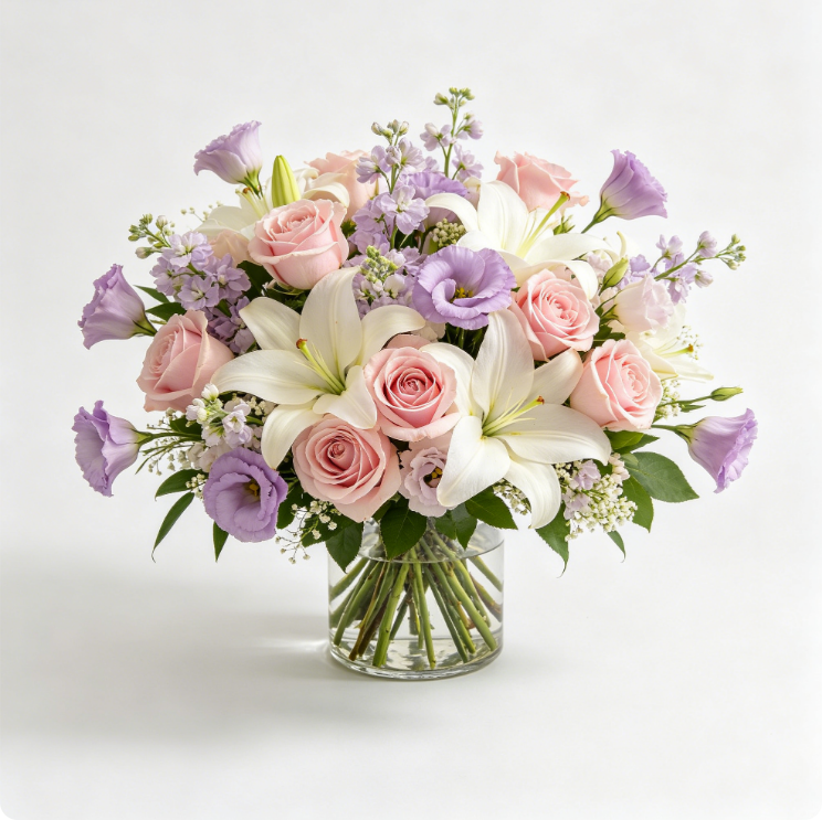 Viellgarden Elegant Blooms Fresh Flower Bouquet