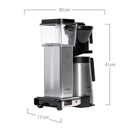 Moccamaster KBGT 741 Filterkaffeemaschine, Aluminium