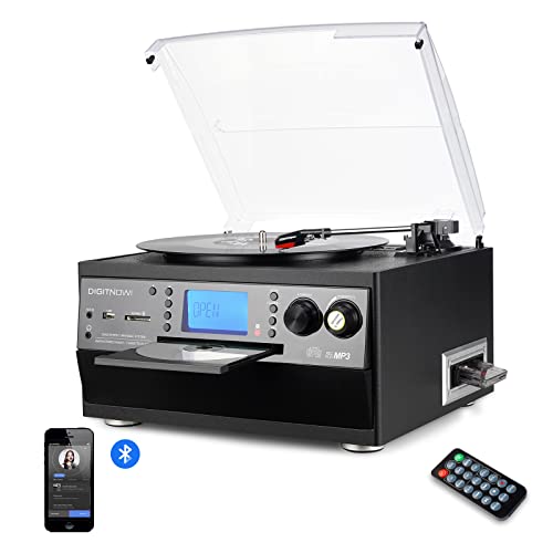 DIGITNOW! Bluetooth-Plattenspieler mit USB & CD