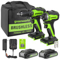 Greenworks 24V Akku-Bohrschrauber & Schlagschrauber Set