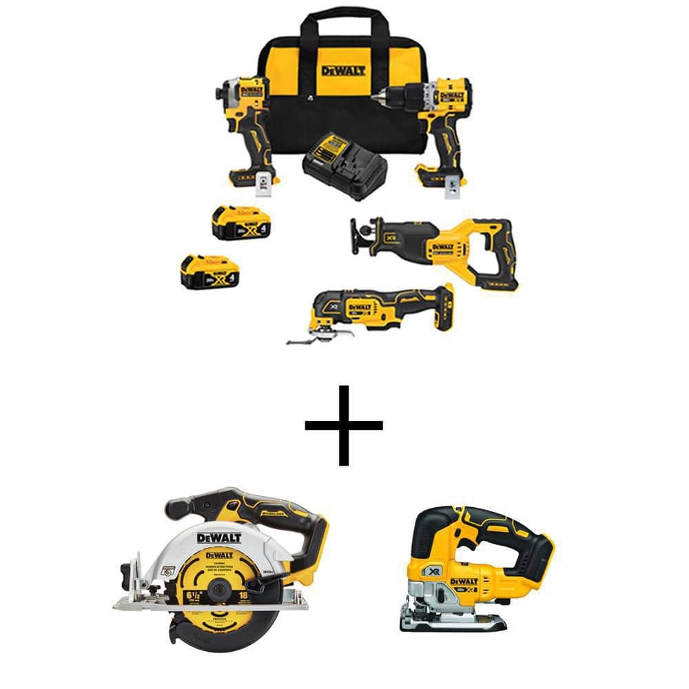DeWalt 20V MAX Akku-Werkzeugset, 4-teilig, bürstenlos